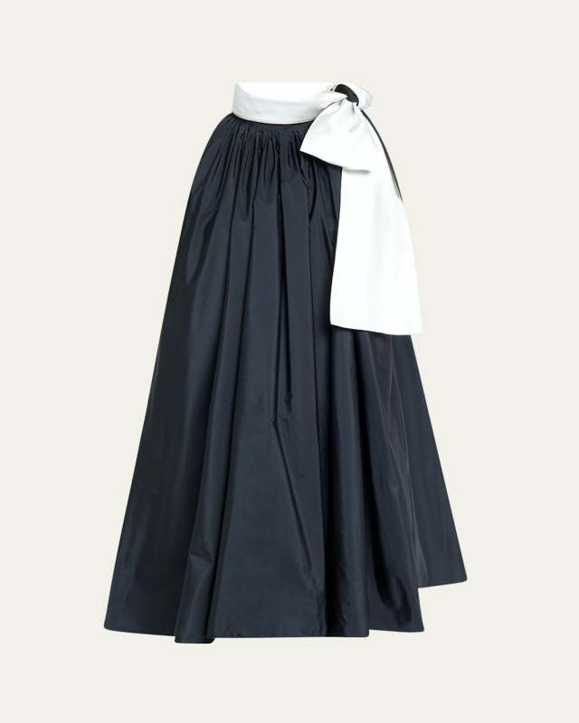 Beber Bow-Neck Shift Mini Dress